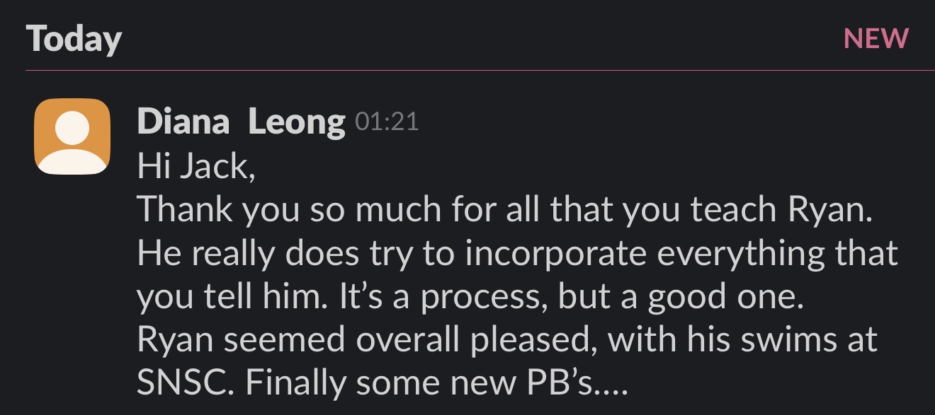 Diana Leong — new PBs